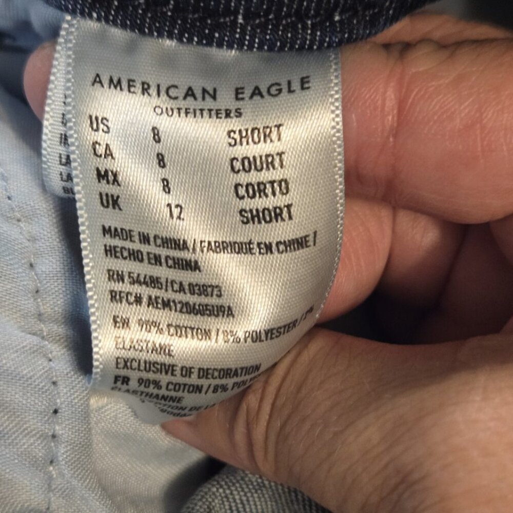 American Eagle Outfitters Dark Blue High Rise Jeans - Picture 6 of 10